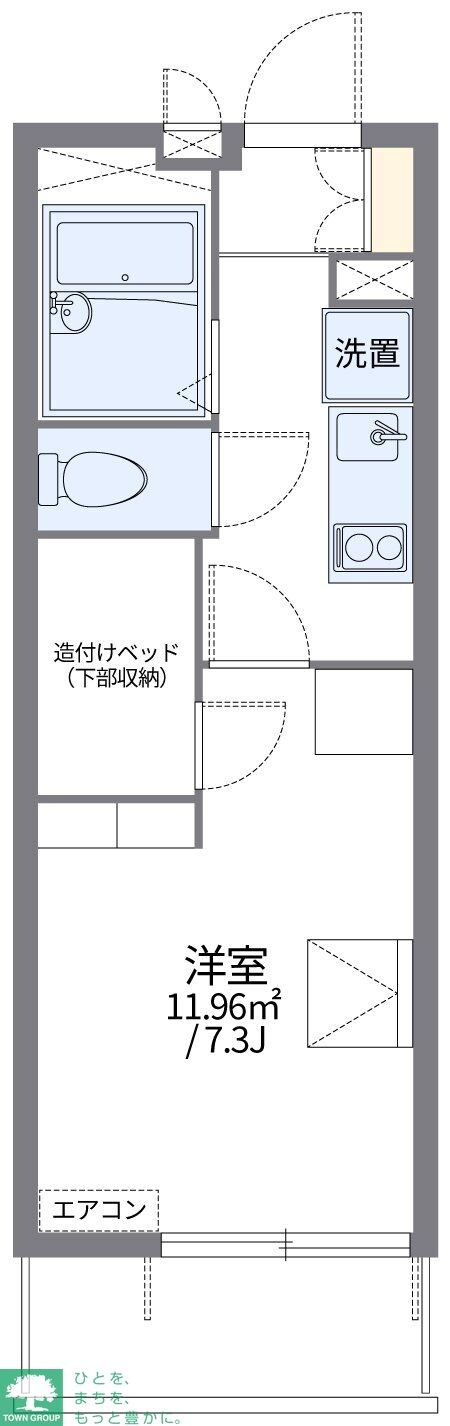 レオパレスＩＳＨＩＤＡの物件間取画像