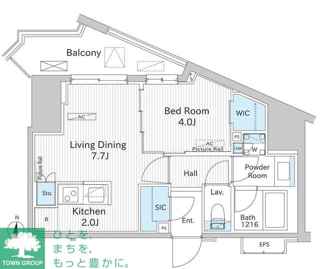 グランシエル南青山の物件間取画像