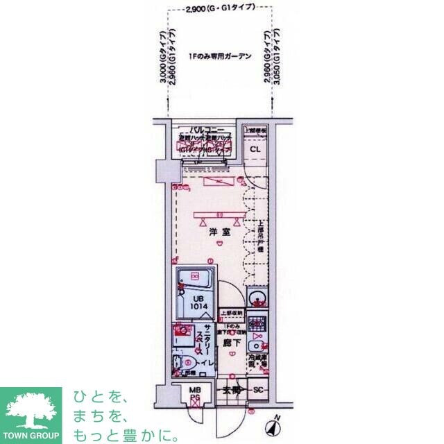 ブライズ大森東の物件間取画像