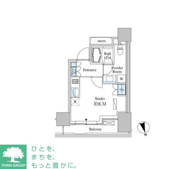 ベルファース芝浦タワーの物件間取画像