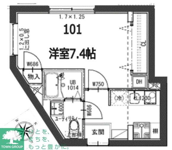 アイリス東品川の物件間取画像