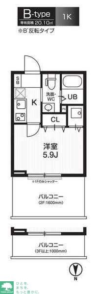 レピュア大鳥居の物件間取画像