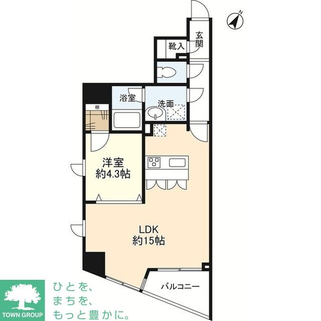 プロスペクト渋谷道玄坂の物件間取画像