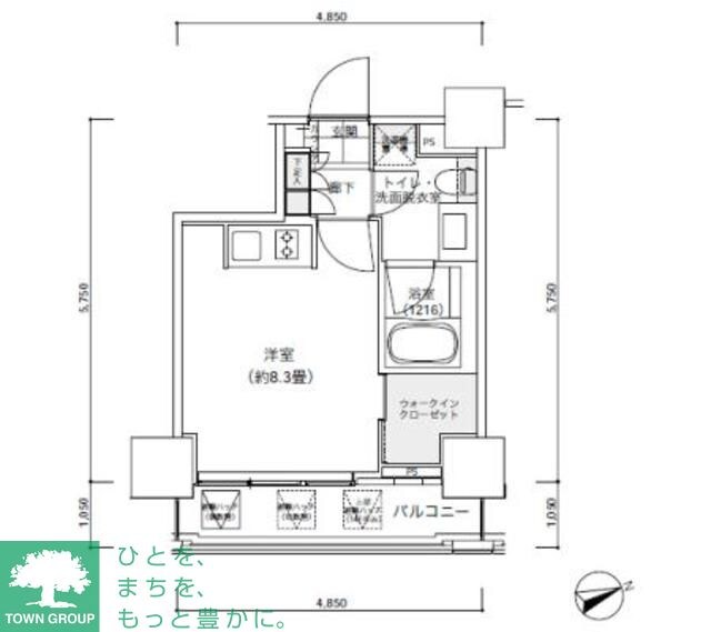 パークキューブ愛宕山タワーの物件間取画像