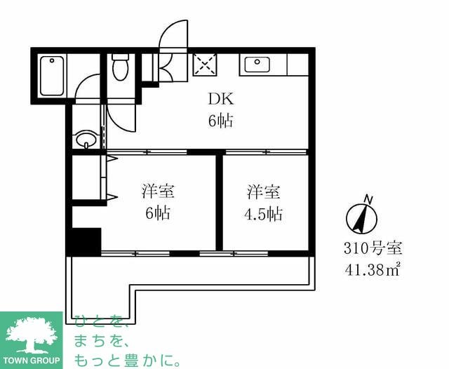 リベラニノミヤの物件間取画像