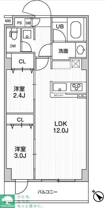 アルファコート曳舟3の物件間取画像