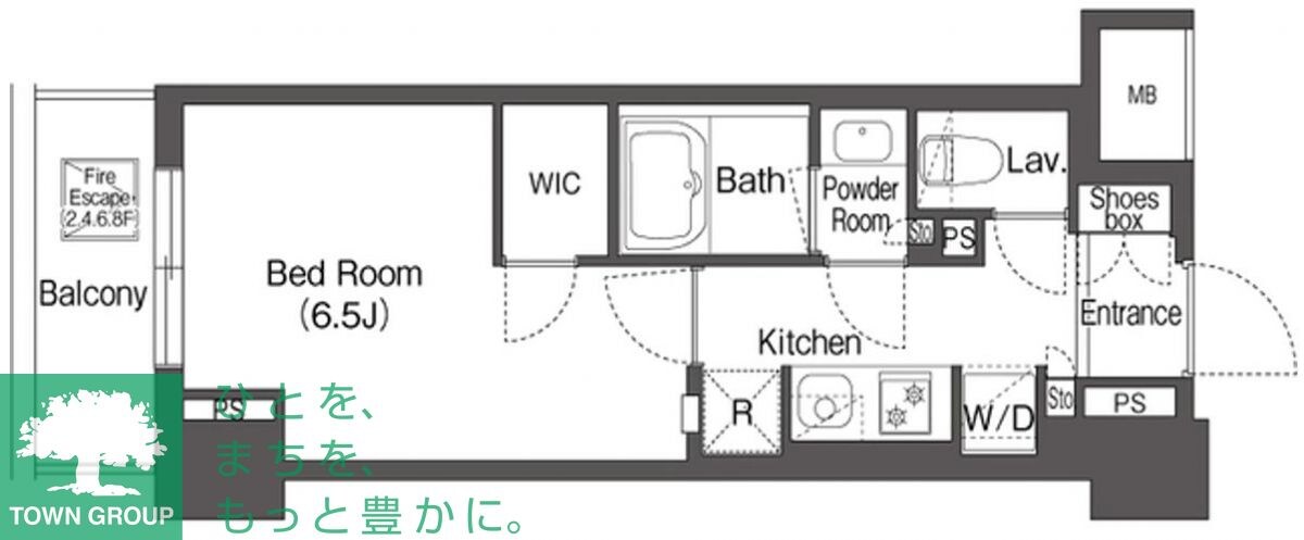 コンフォリア森下リバーサイドの物件間取画像