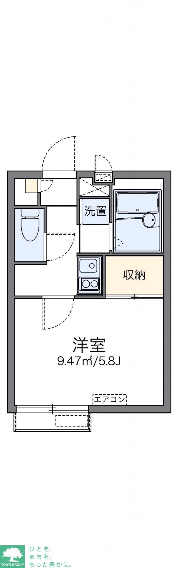 レオパレスメゾン錦の物件間取画像