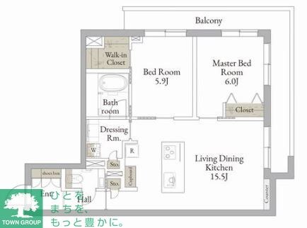 柱　高輪の物件間取画像