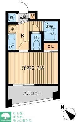 エスティメゾン千駄木の物件間取画像