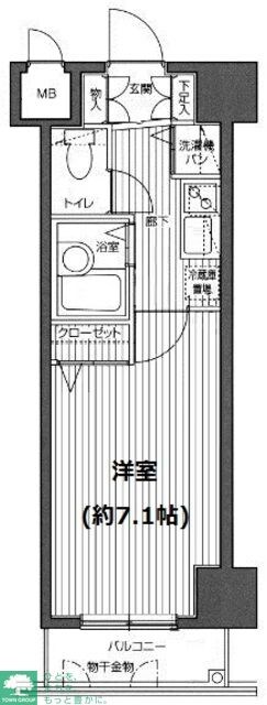 ガラ・ステージ麻布十番の物件間取画像