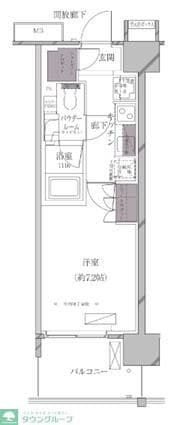 A-standard芝浦の物件間取画像