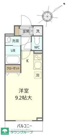 レスポワール佃の物件間取画像