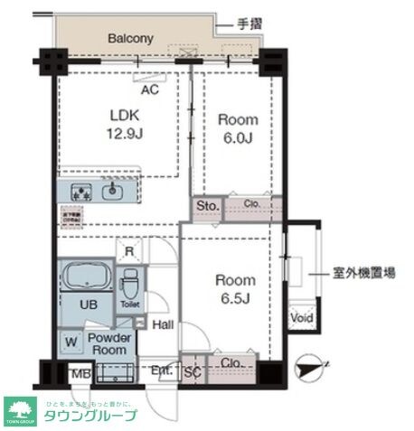 ラグゼナ東陽町の物件間取画像