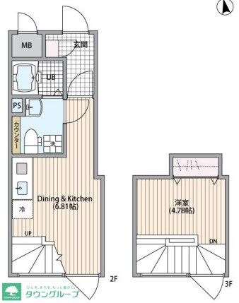 アグレシオ品川大井の物件間取画像