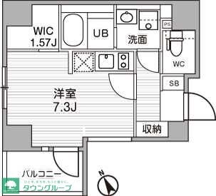 シーズンフラッツ武蔵小山の物件間取画像