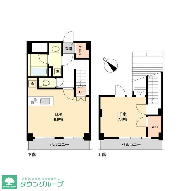 ルクレ初台の物件間取画像