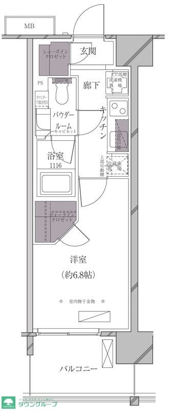 Ａ－ｓｔａｎｄａｒｄ芝浦の物件間取画像