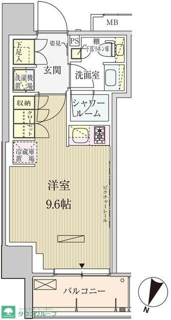 パークアクシス赤坂見附の物件間取画像