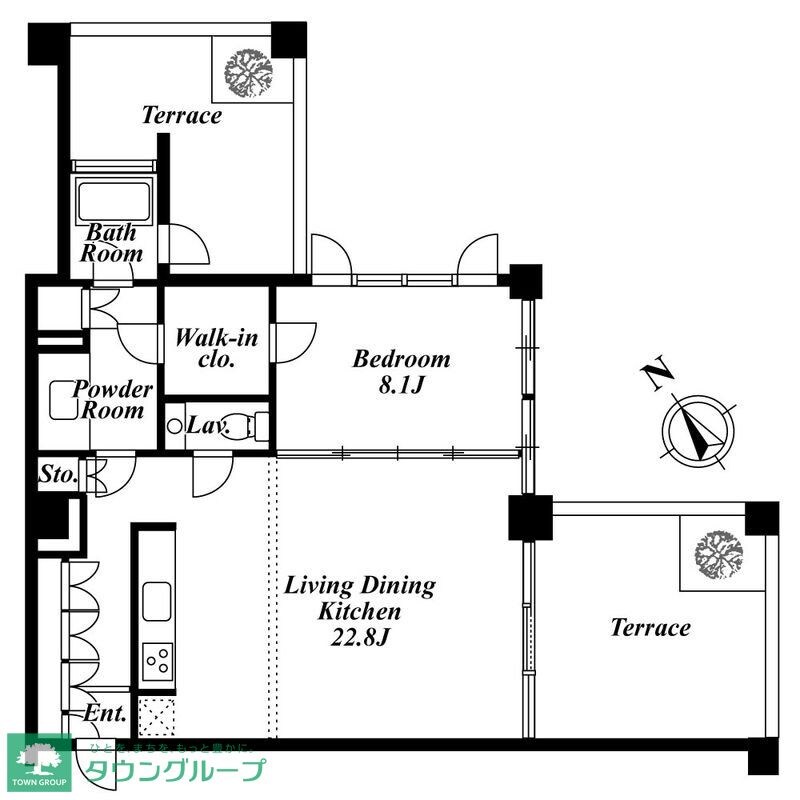 Ｑｉｚ広尾の物件間取画像