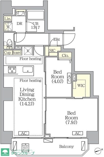 ＢＲＩＣＫ　ＲＥＳＩＤＥＮＣＥ　南青山の物件間取画像