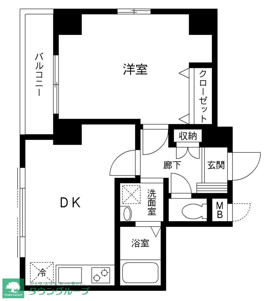 リバーシア佃の物件間取画像