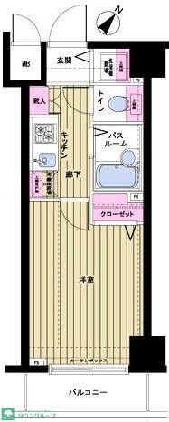 トーシンフェニックス日本橋蛎殻町の物件間取画像