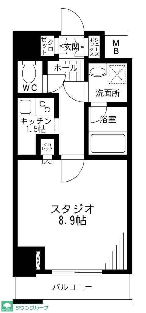 レジディア九段下の物件間取画像