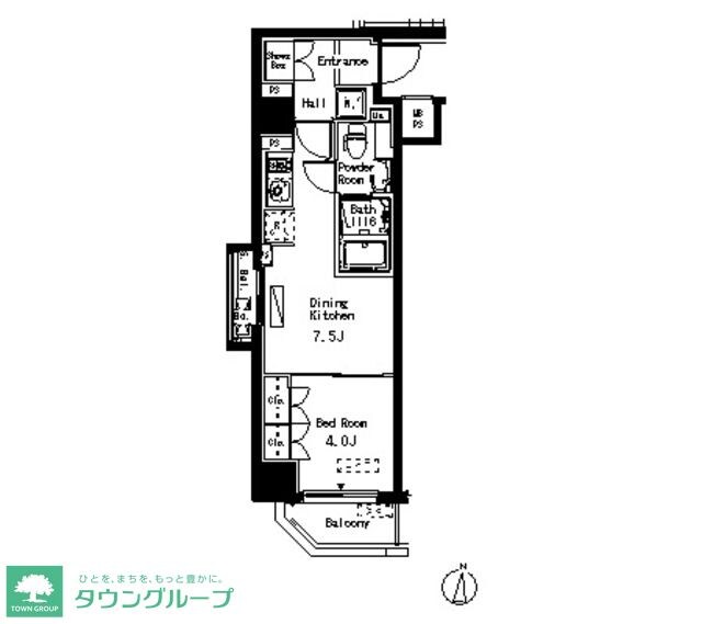 パークアクシス清澄白河の物件間取画像