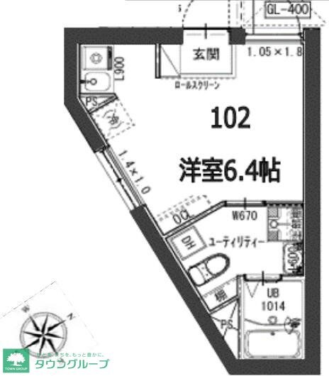 アイリス東品川の物件間取画像