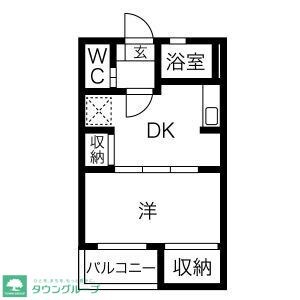 スカイコート五反田の物件間取画像