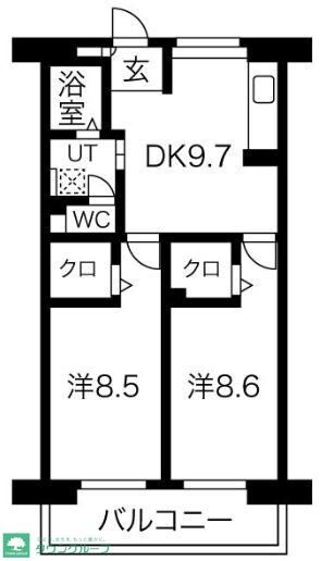 アクティ目黒駅前1号棟の物件間取画像