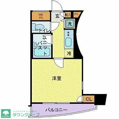 パークウェル五反田の物件間取画像