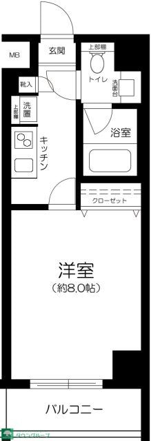 ガリシア日本橋水天宮の物件間取画像