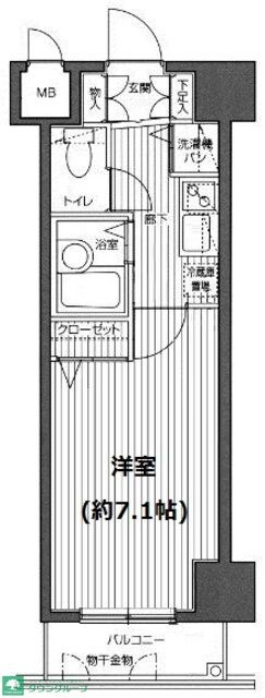 ガラ・ステージ麻布十番の物件間取画像