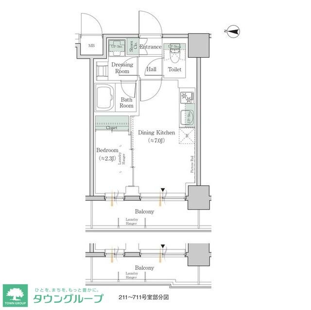 ワンルーフレジデンス錦糸町の物件間取画像