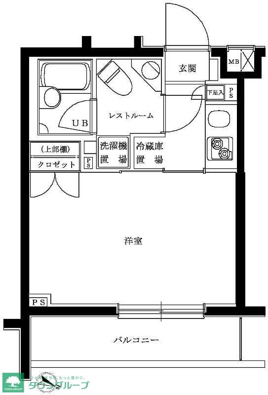 ルーブル品川西小山の物件間取画像