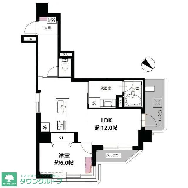 ニューシティハイツ日本橋の物件間取画像