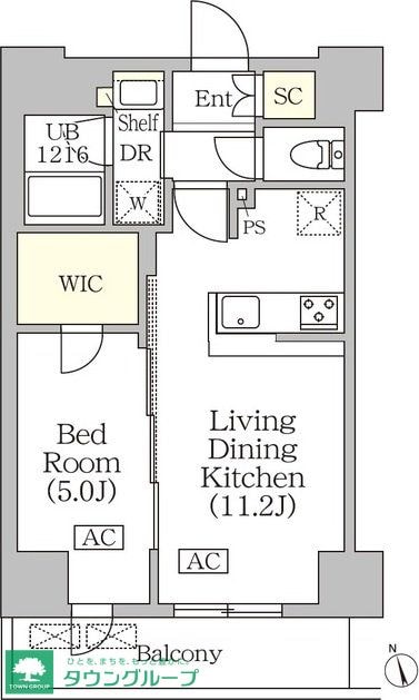 ＢＲＩＣＫ　ＲＥＳＩＤＥＮＣＥ　築地明石町の物件間取画像