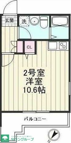 クリアル門前仲町の物件間取画像