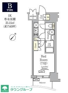 テラス月島の物件間取画像