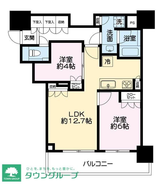 アトラスタワー五反田の物件間取画像