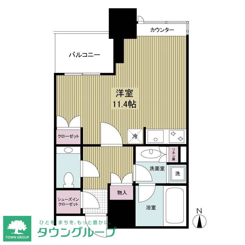 白金タワーの物件間取画像