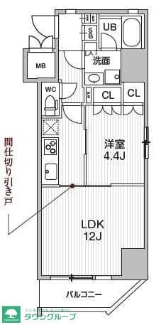 シーズンフラッツ浅草の物件間取画像