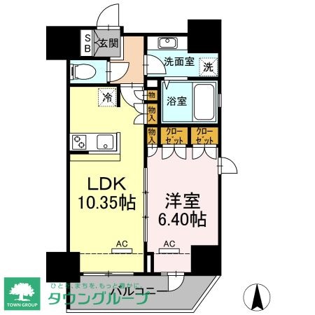 ホウエイコート秋葉原の物件間取画像