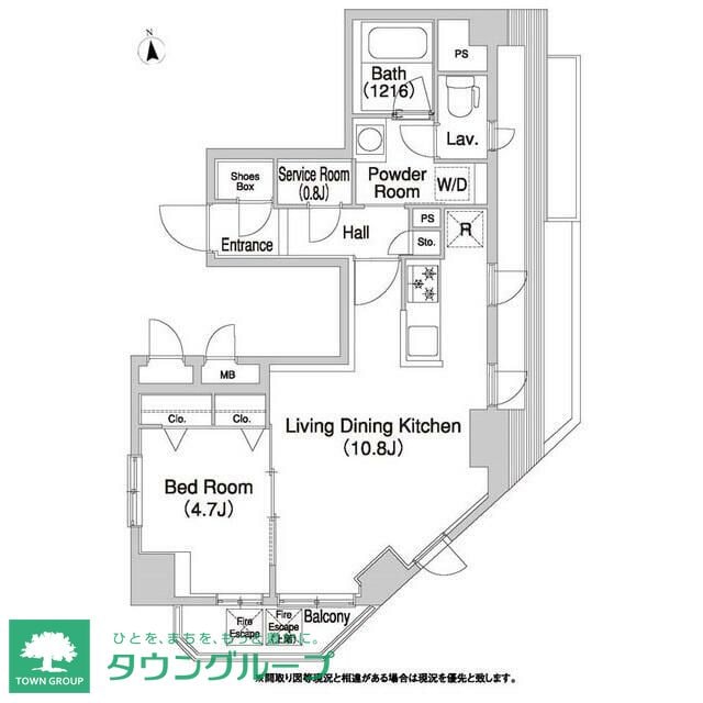 コンフォリア浅草橋ＤＥＵＸの物件間取画像