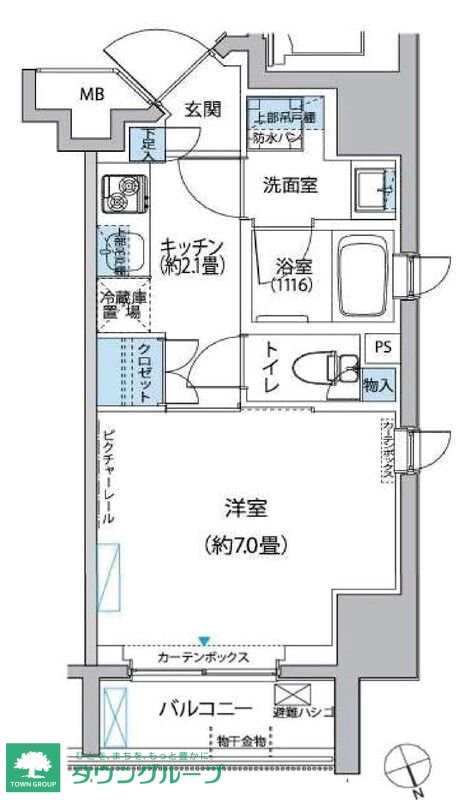 ＣＹＰＲＥＳＳ　ＯＮＡＲＩＭＯＮの物件間取画像