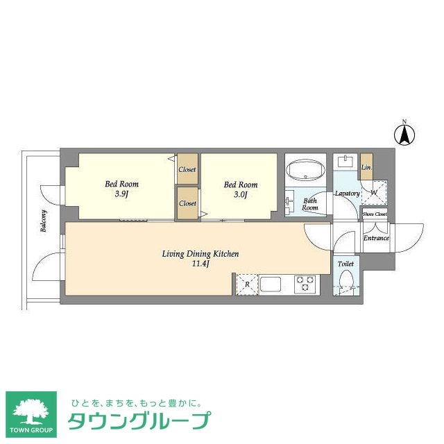 ドゥーエ南砂町IIの物件間取画像