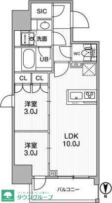 nidoKAMATAの物件間取画像