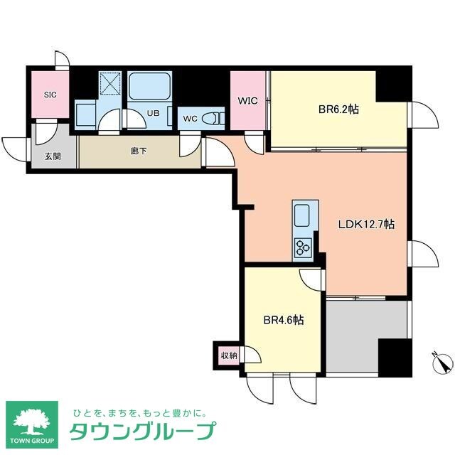 プライマル築地の物件間取画像